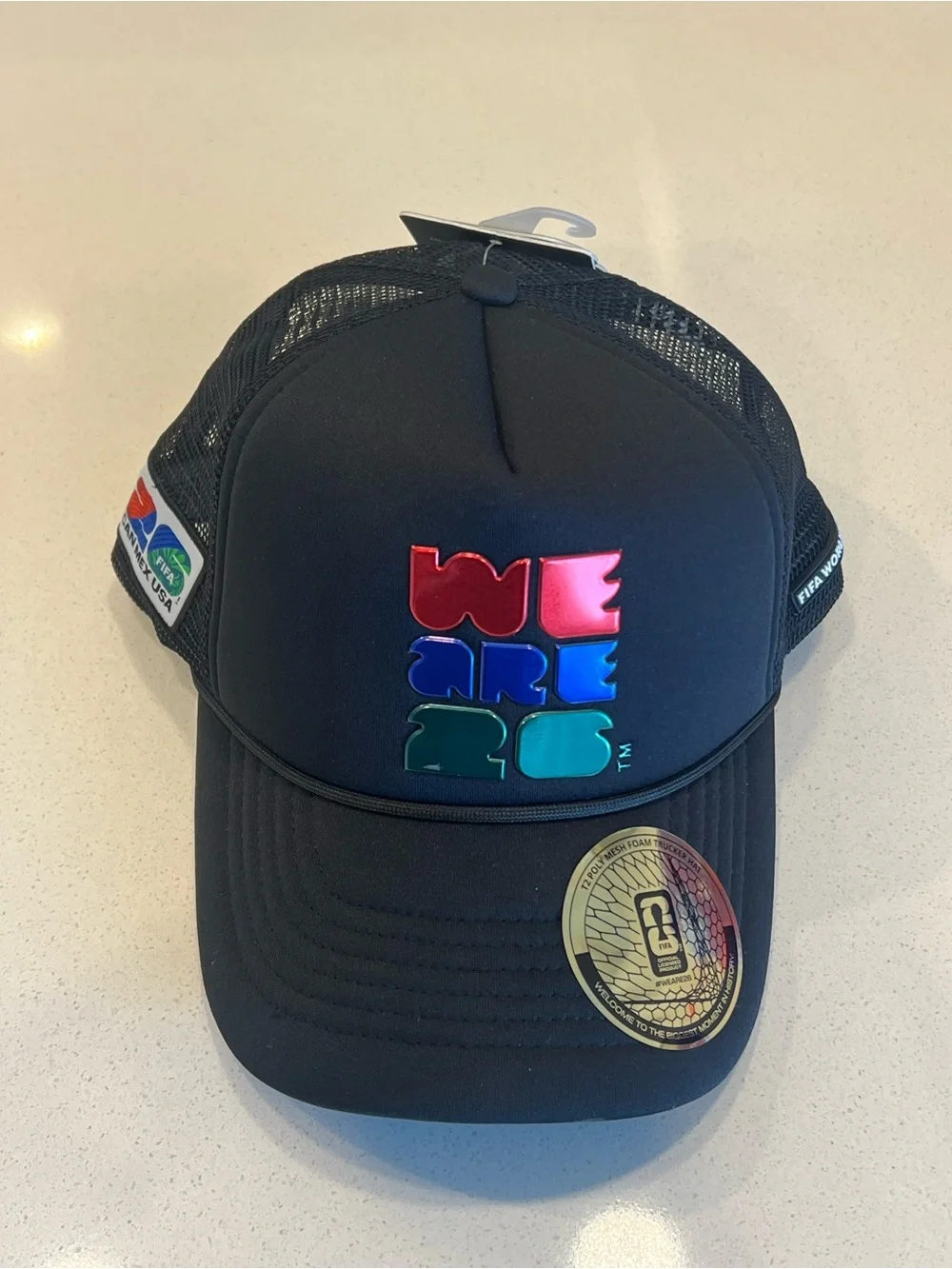 Hat World Cup FIFA -We Are 26 Black Trucker Hat - Official Product